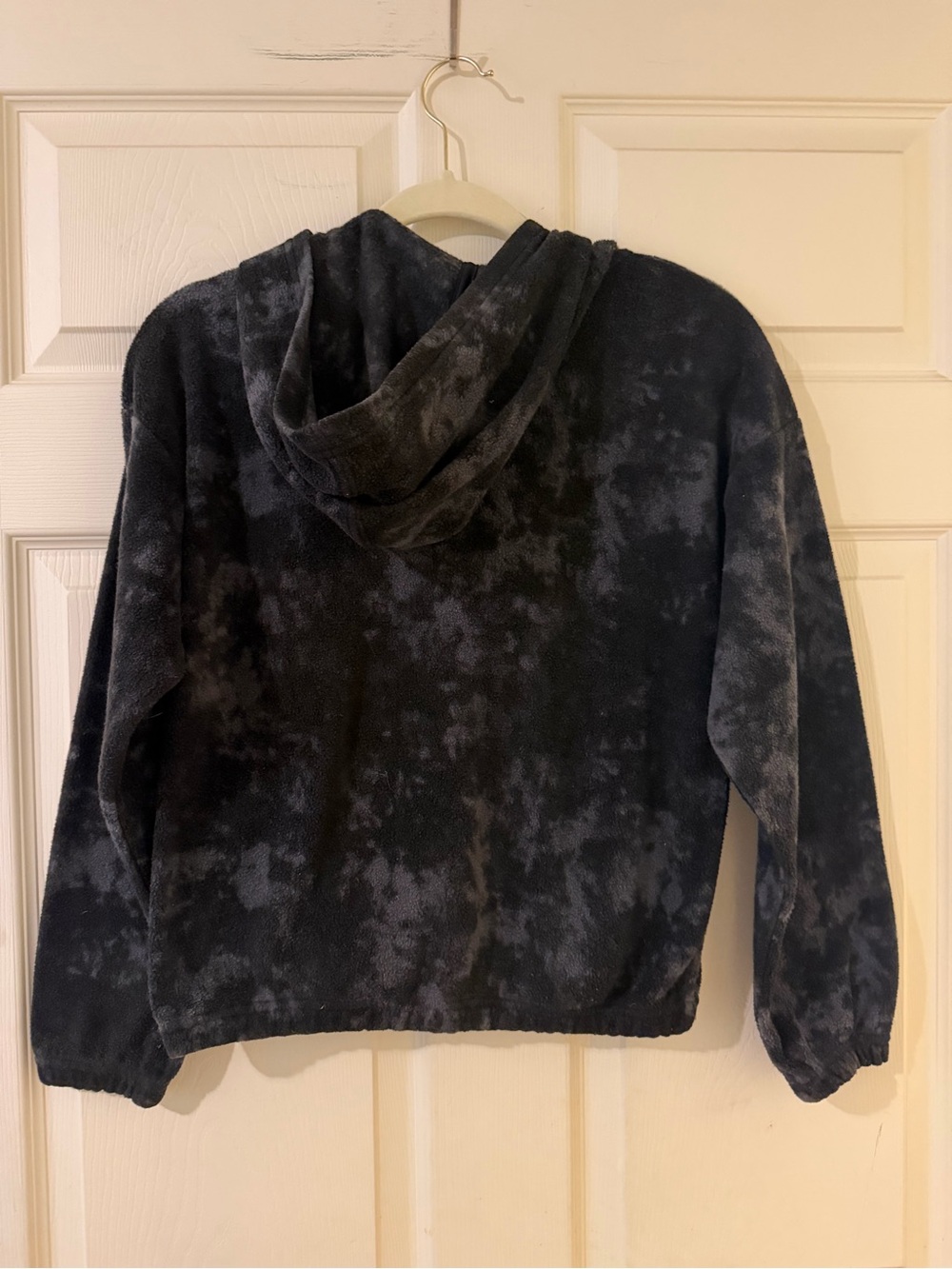 Lucky Brand Women's Tie-Dye Hooded Sweater - Black Charcoal